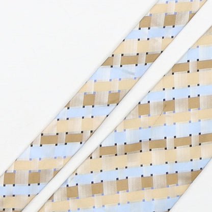 Mens Greenwoods Multicoloured Plaids & Checks  Pointed Tie