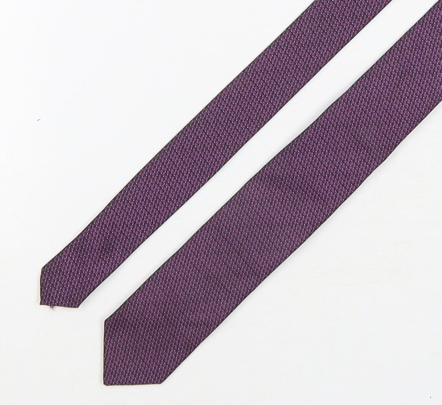 NEXT Mens Purple Geometric Polyester Pointed Tie One Size