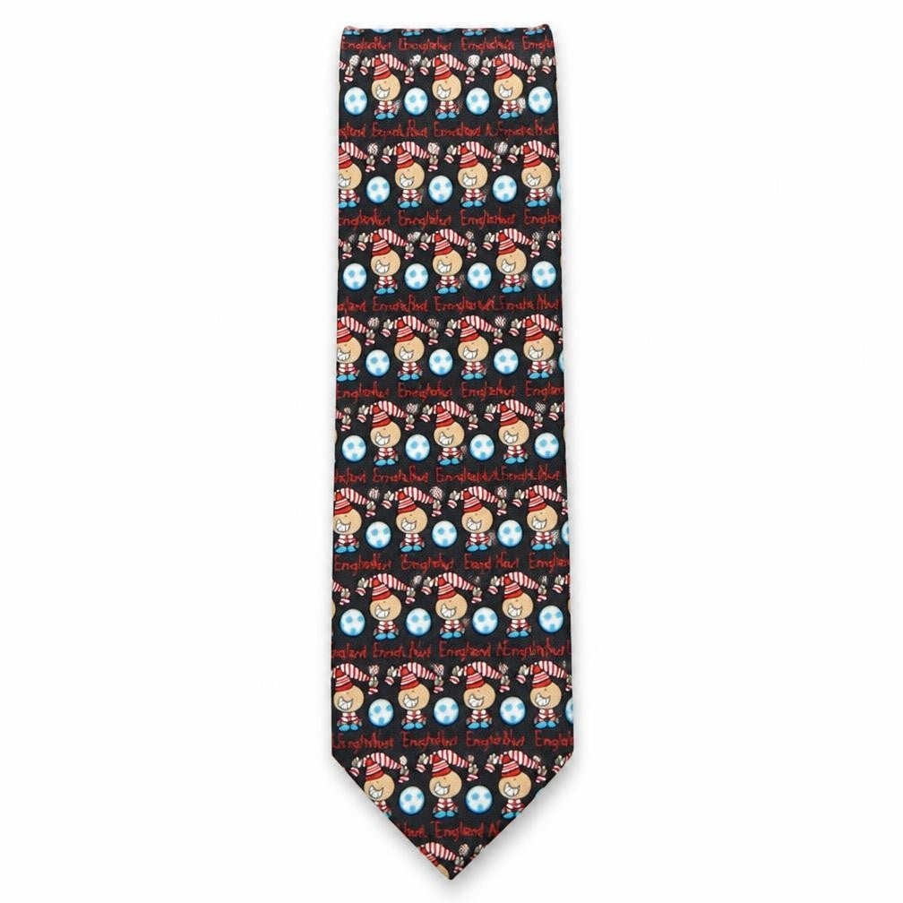 Mens Bubblegum Multicoloured Geometric  Pointed Tie