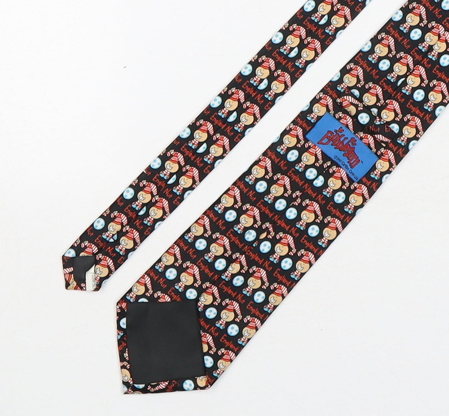 Mens Bubblegum Multicoloured Geometric  Pointed Tie