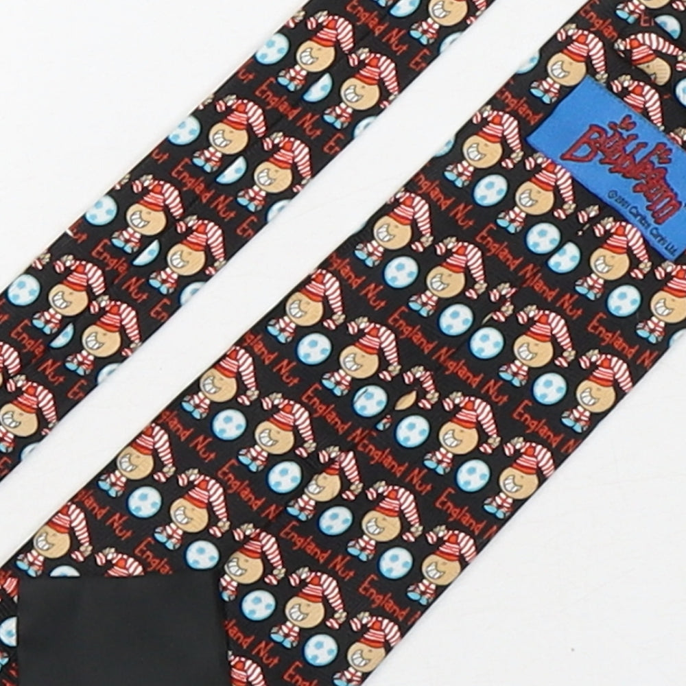 Mens Bubblegum Multicoloured Geometric  Pointed Tie