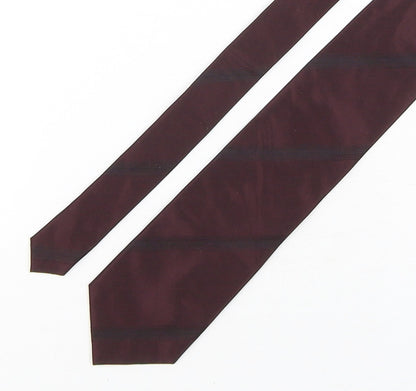 Mens Burton Purple No Pattern  Pointed Tie