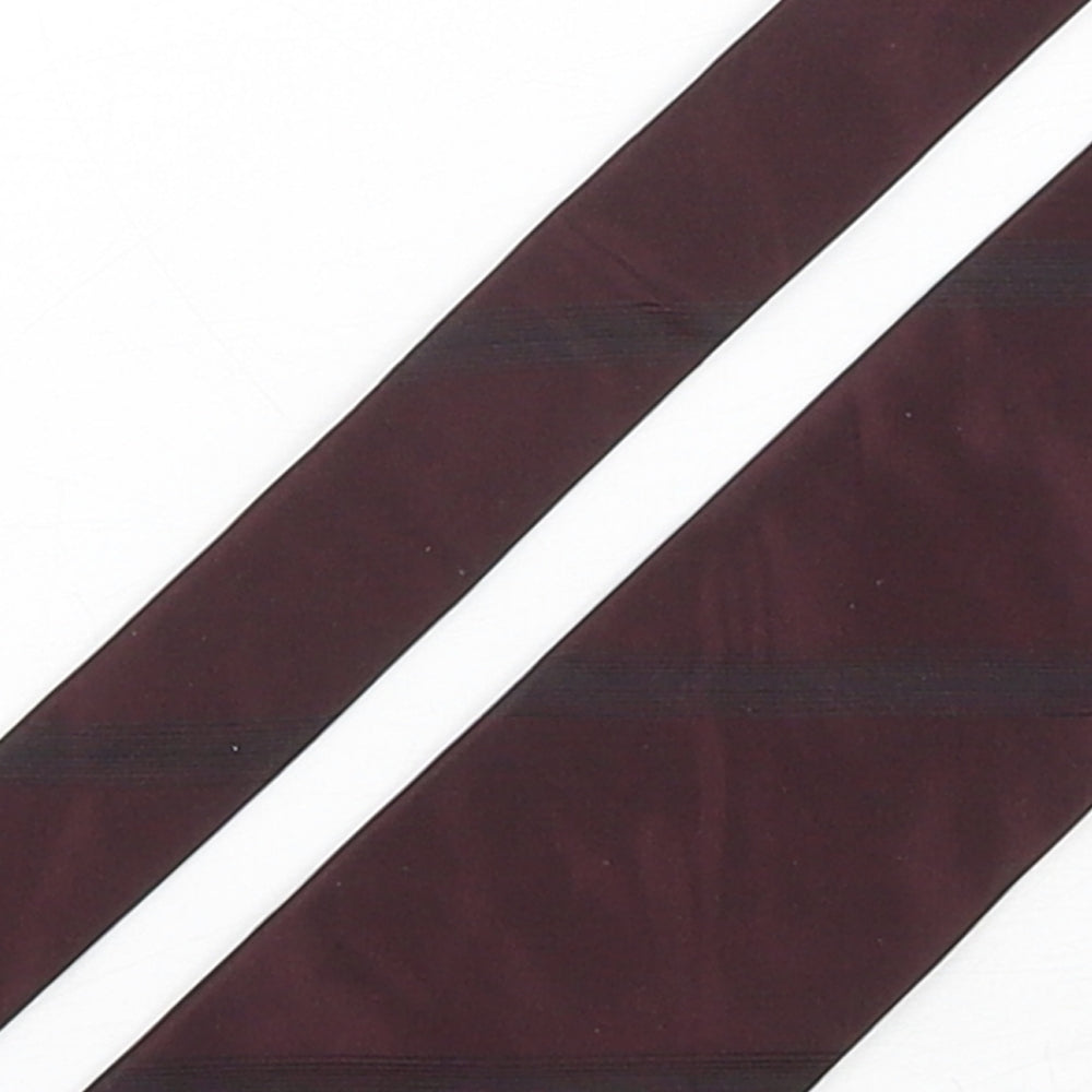 Mens Burton Purple No Pattern  Pointed Tie