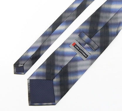 Mens Ciro Citterio Multicoloured Plaids & Checks  Pointed Tie