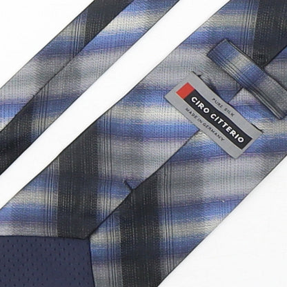 Mens Ciro Citterio Multicoloured Plaids & Checks  Pointed Tie