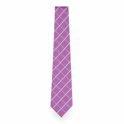 Mens Marks and Spencer Purple Plaids & Checks  Pointed Tie