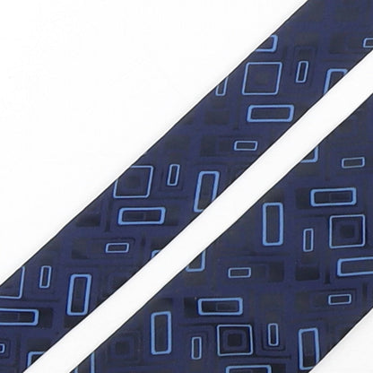 NEXT Mens Blue Geometric Polyester Pointed Tie One Size
