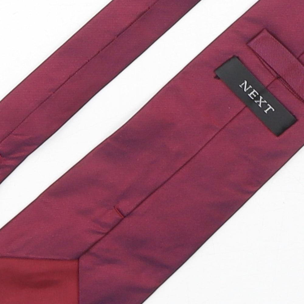 NEXT Mens Purple  Silk Pointed Tie One Size