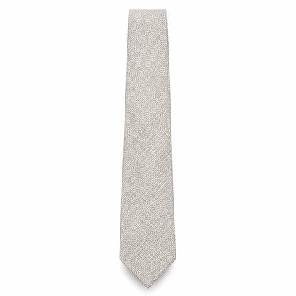 Mens Autograph Beige Geometric  Pointed Tie