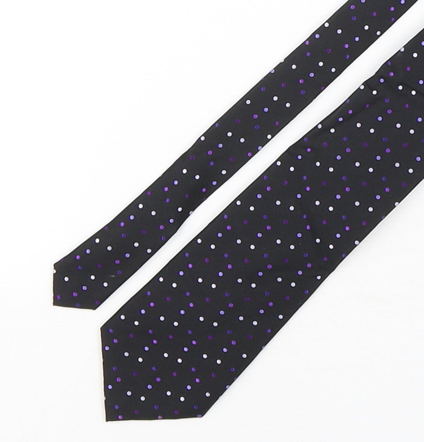 Marks and Spencer Mens Multicoloured Polka Dot Silk Pointed Tie One Size