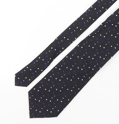 Marks and Spencer Mens Multicoloured Polka Dot Silk Pointed Tie One Size