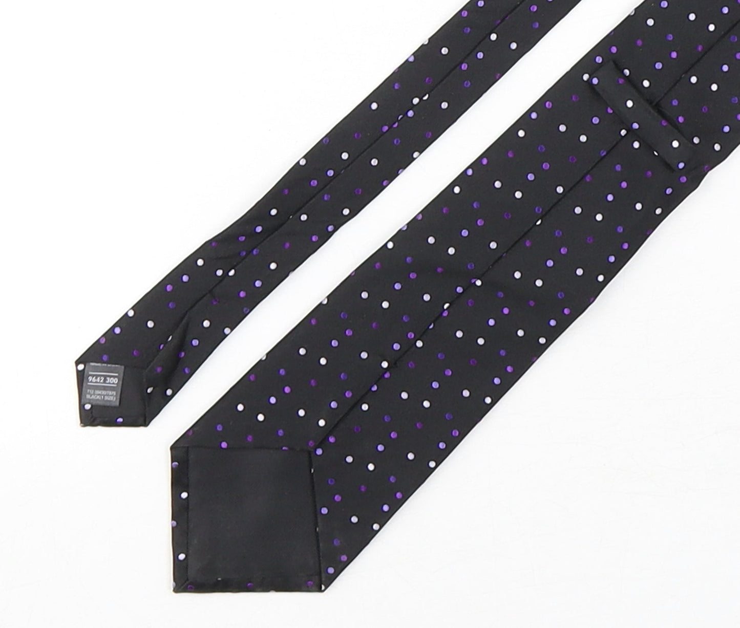 Marks and Spencer Mens Multicoloured Polka Dot Silk Pointed Tie One Size