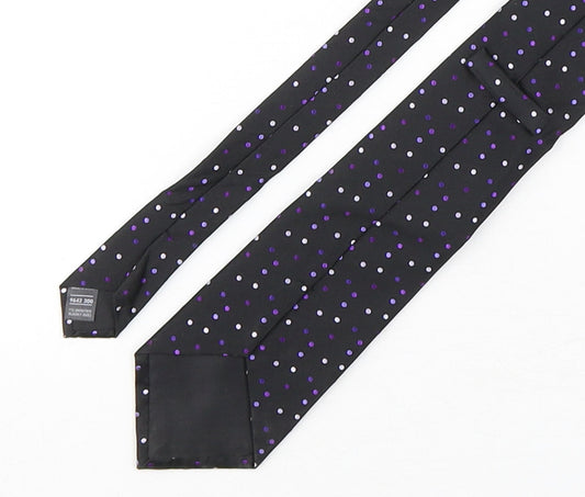 Marks and Spencer Mens Multicoloured Polka Dot Silk Pointed Tie One Size