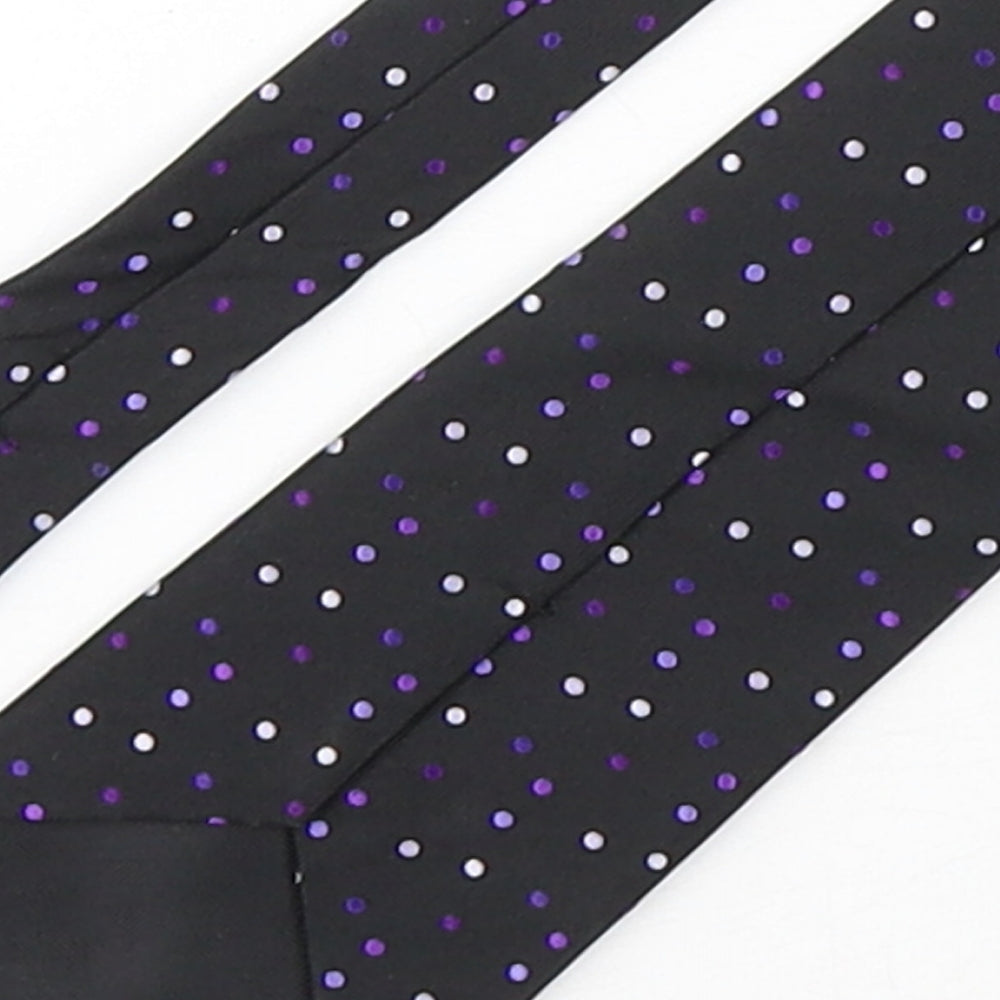 Marks and Spencer Mens Multicoloured Polka Dot Silk Pointed Tie One Size