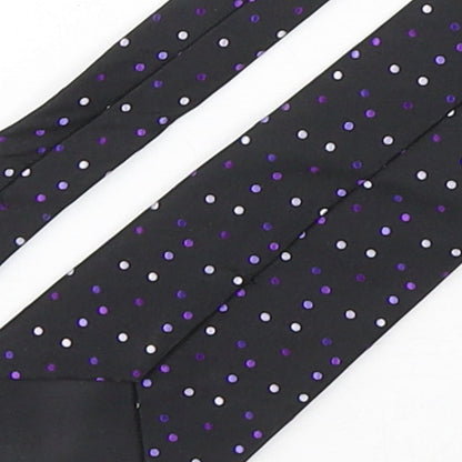 Marks and Spencer Mens Multicoloured Polka Dot Silk Pointed Tie One Size