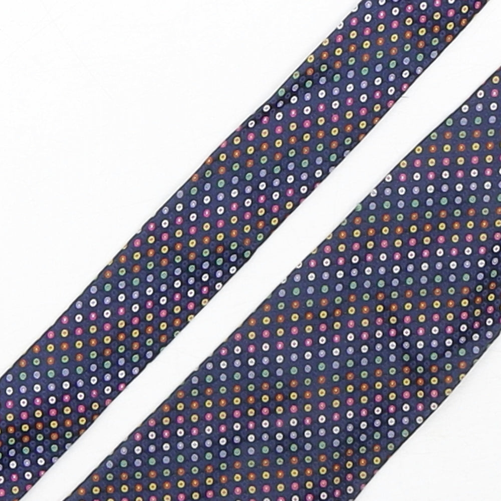 Marks and Spencer Mens Multicoloured Polka Dot Silk Pointed Tie One Size