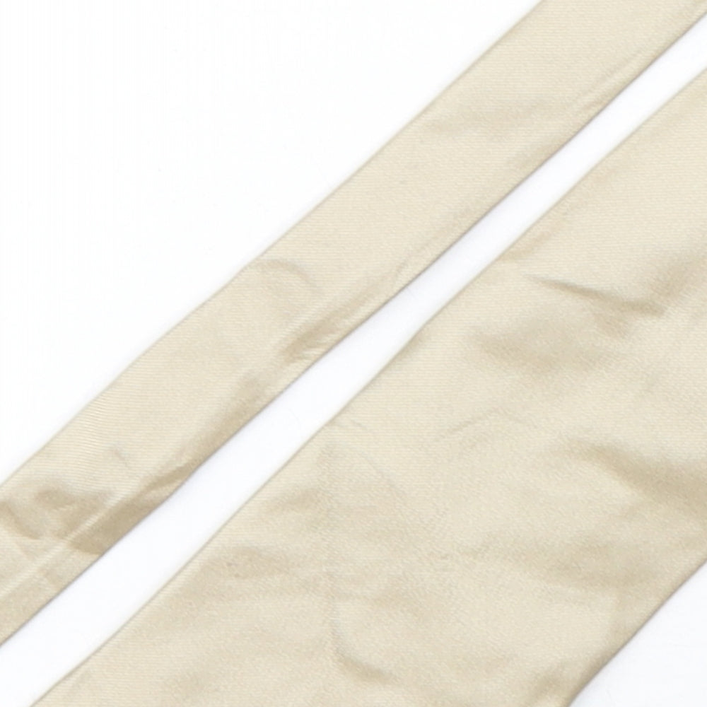 NEXT Mens Beige  Silk Pointed Tie One Size
