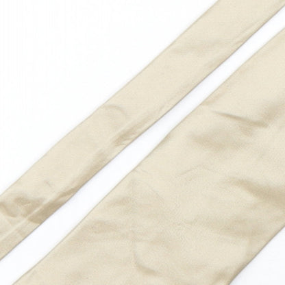 NEXT Mens Beige  Silk Pointed Tie One Size