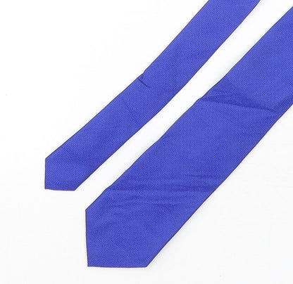 Suilsupply Mens Blue  Silk Pointed Tie One Size