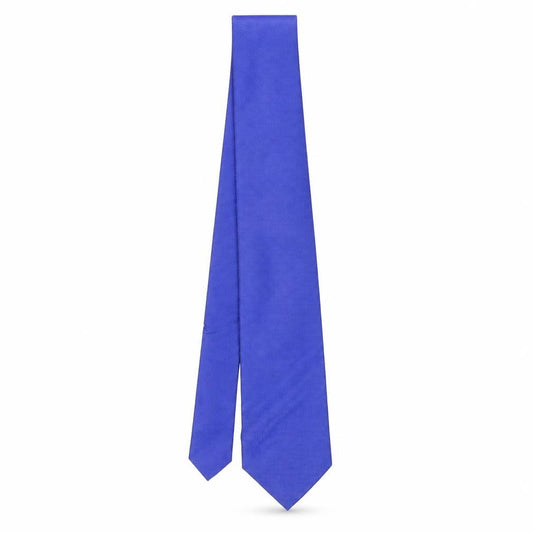 Front view of Suilsupply men’s blue silk pointed tie one size