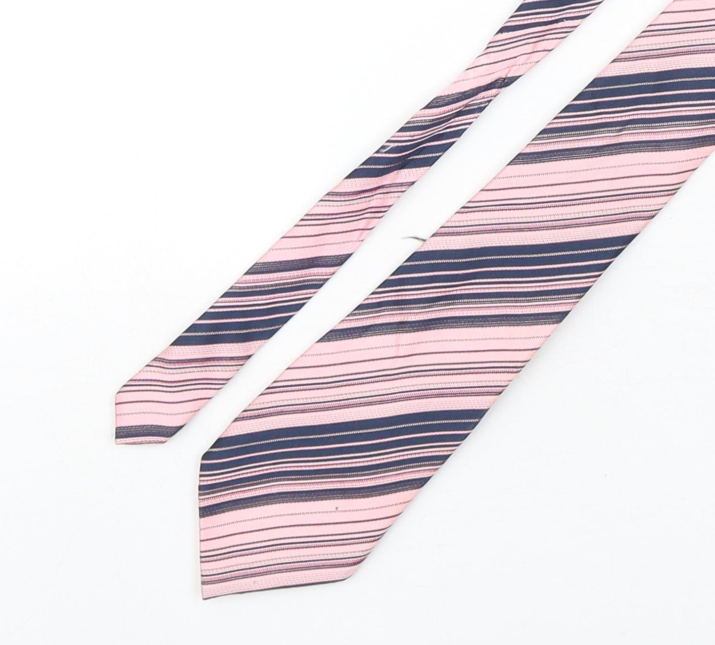 Alexander Julian  Mens Multicoloured Striped Silk Pointed Tie One Size