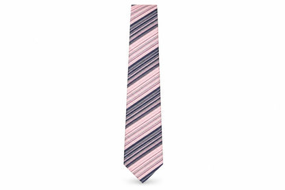 Front view of Alexander Julian men’s multicoloured striped silk pointed tie one size