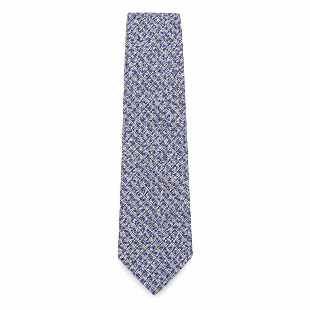 Mens Jacques Estier Multicoloured Geometric  Pointed Tie