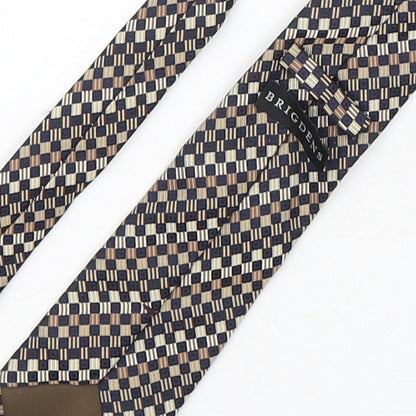 Brigdens Mens Multicoloured Plaids & Checks Silk Pointed Tie One Size