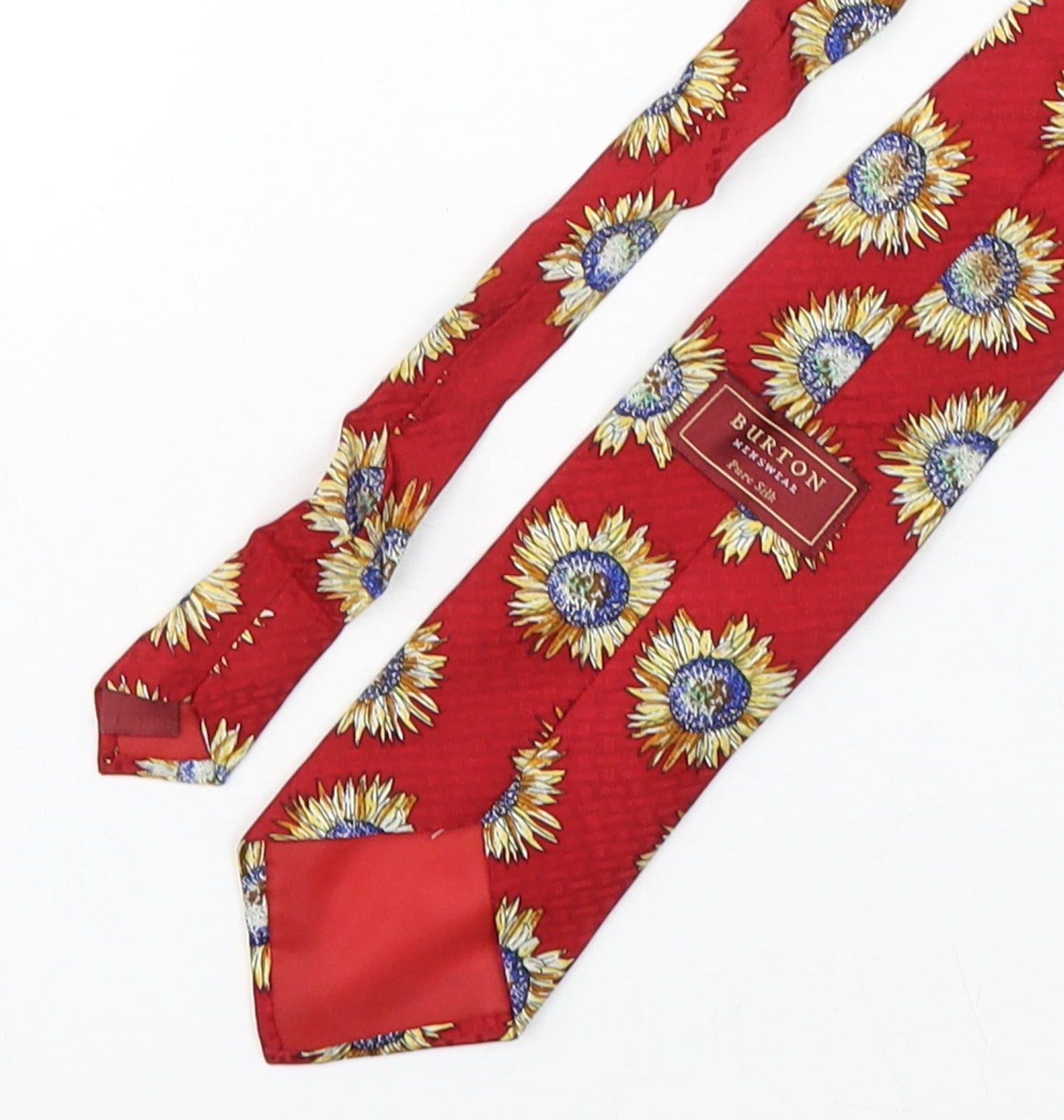Mens Burton Multicoloured Floral  Pointed Tie