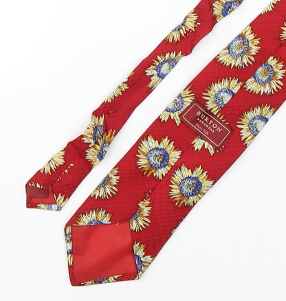 Mens Burton Multicoloured Floral  Pointed Tie