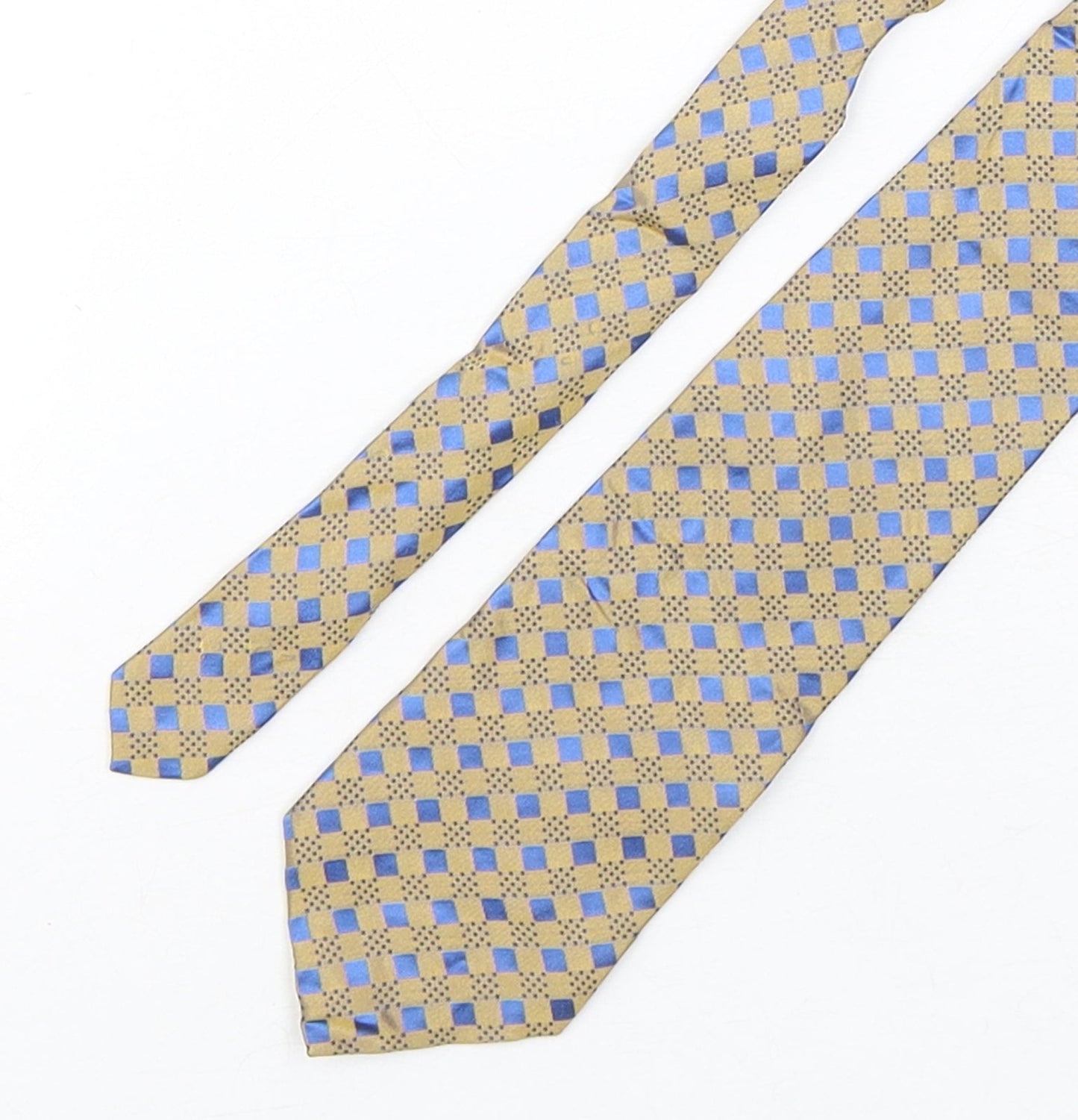 Tom English  Mens Multicoloured Plaids & Checks Silk Pointed Tie One Size