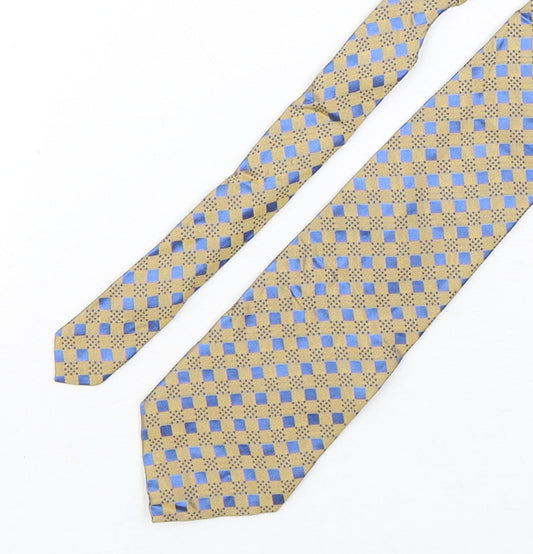 Tom English  Mens Multicoloured Plaids & Checks Silk Pointed Tie One Size