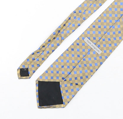 Tom English  Mens Multicoloured Plaids & Checks Silk Pointed Tie One Size