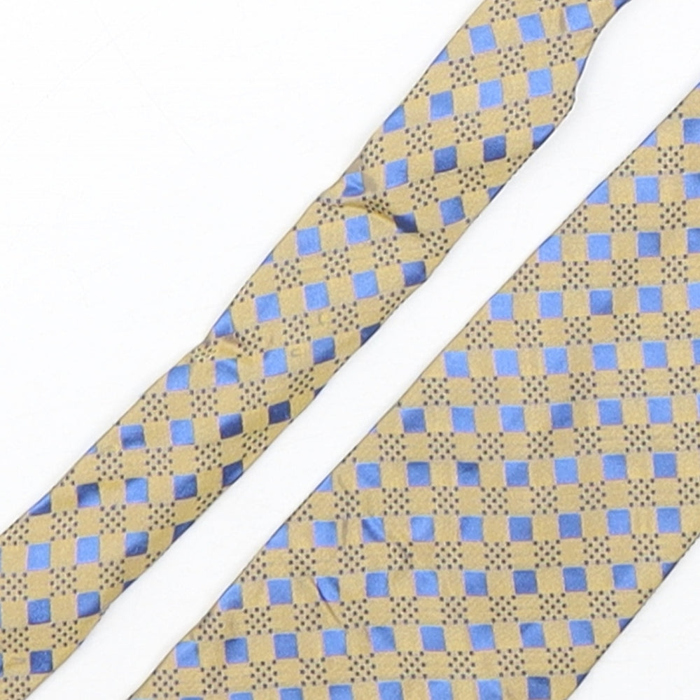 Tom English  Mens Multicoloured Plaids & Checks Silk Pointed Tie One Size