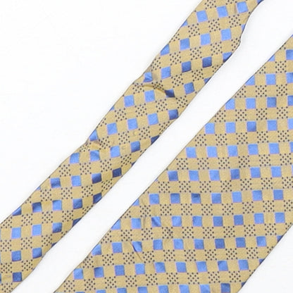 Tom English  Mens Multicoloured Plaids & Checks Silk Pointed Tie One Size