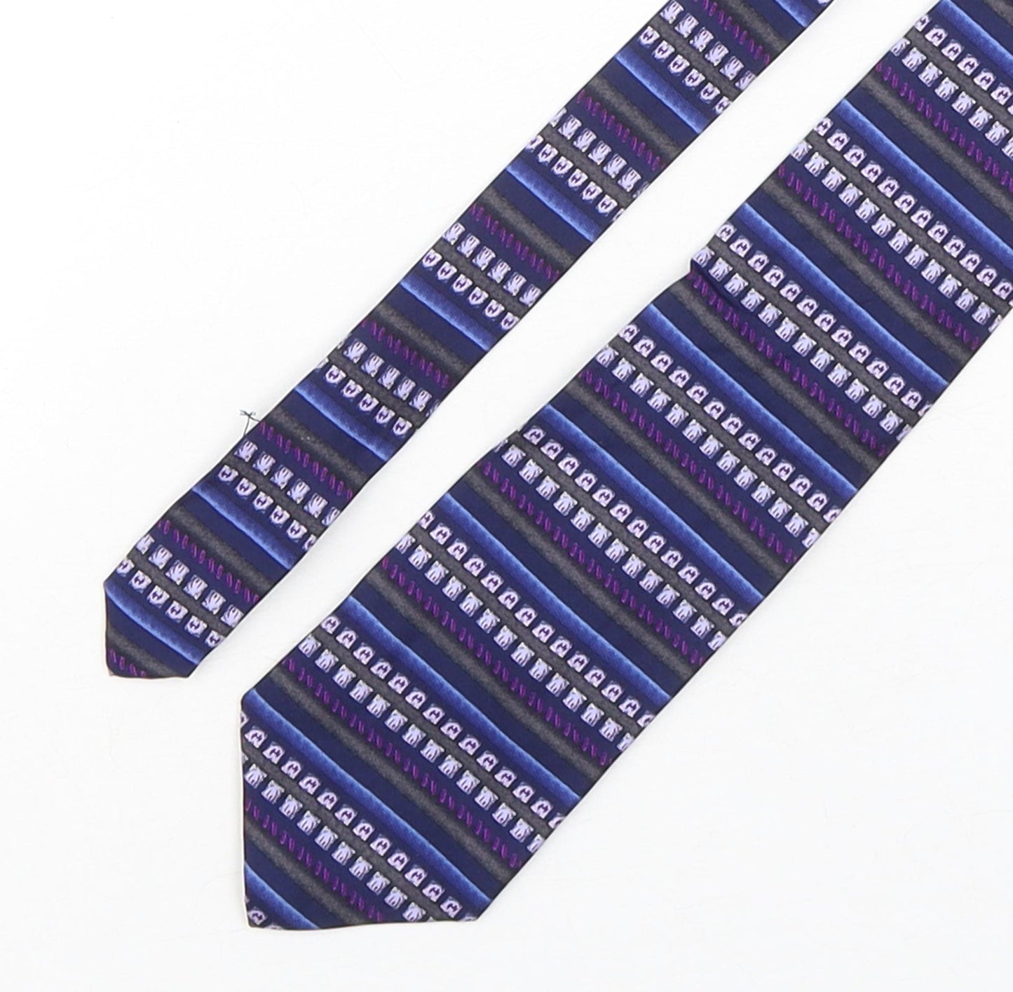 Mens Debenhams Multicoloured Geometric  Pointed Tie