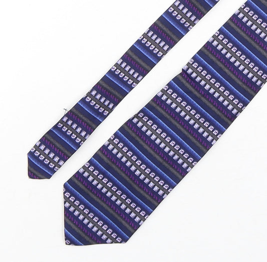Mens Debenhams Multicoloured Geometric  Pointed Tie