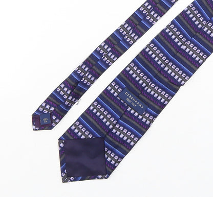 Mens Debenhams Multicoloured Geometric  Pointed Tie