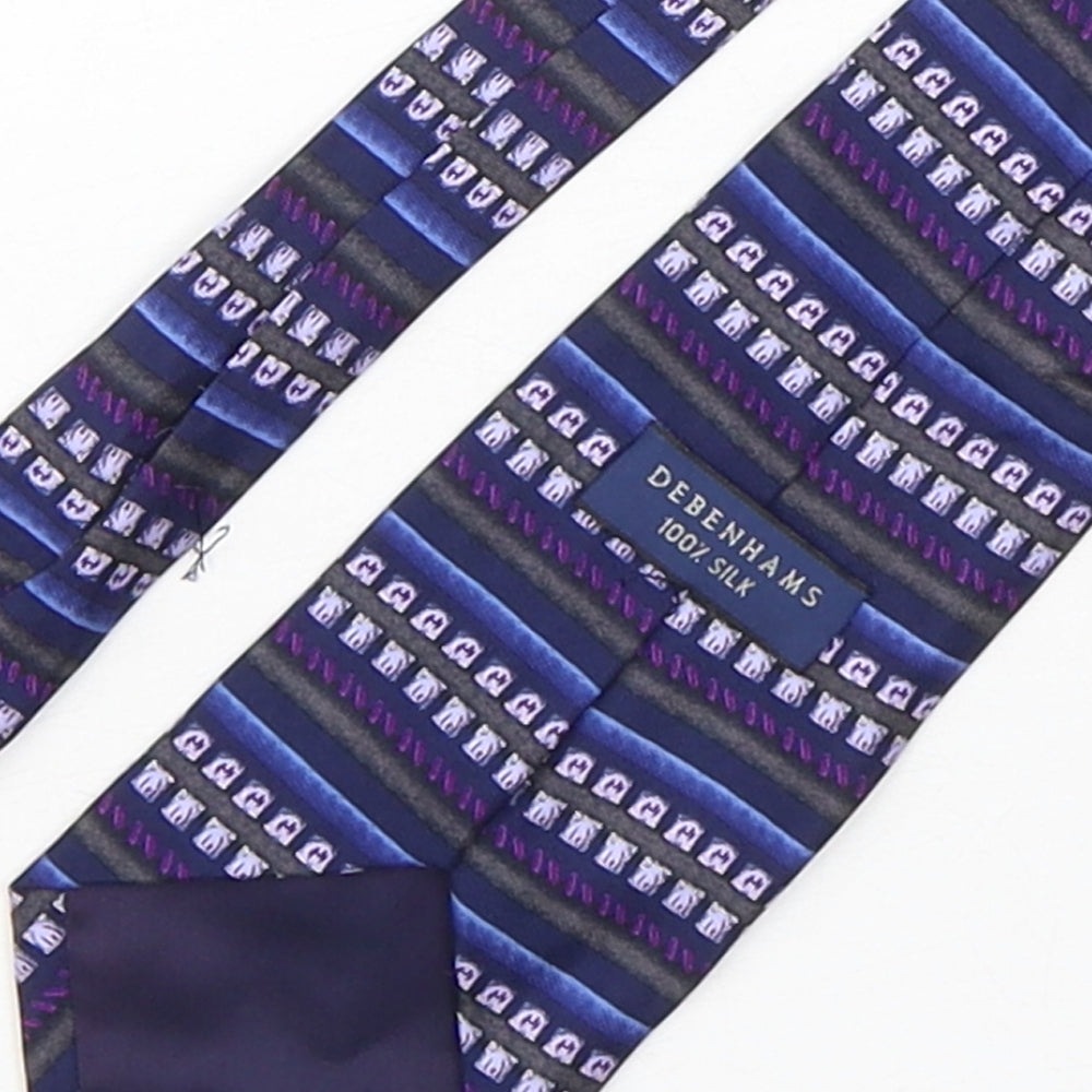 Mens Debenhams Multicoloured Geometric  Pointed Tie
