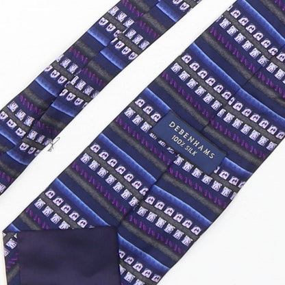 Mens Debenhams Multicoloured Geometric  Pointed Tie