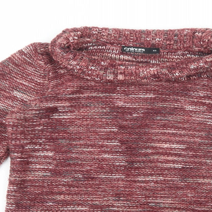 Colours of The World Womens Purple Roll Neck  Acrylic Pullover Jumper Size XS