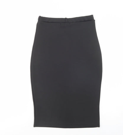 Edge Street Womens Black  Polyester Straight & Pencil Skirt Size 10