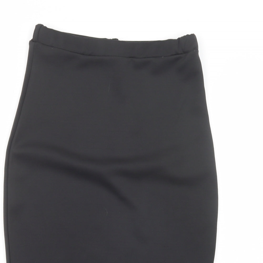 Edge Street Womens Black  Polyester Straight & Pencil Skirt Size 10
