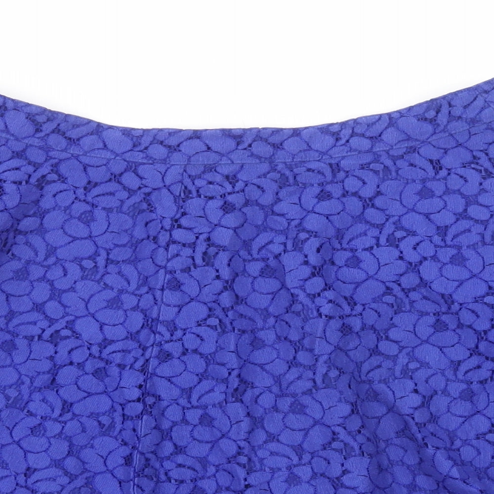 Womens UK Size 8 Topshop Skater Lace Skirt
