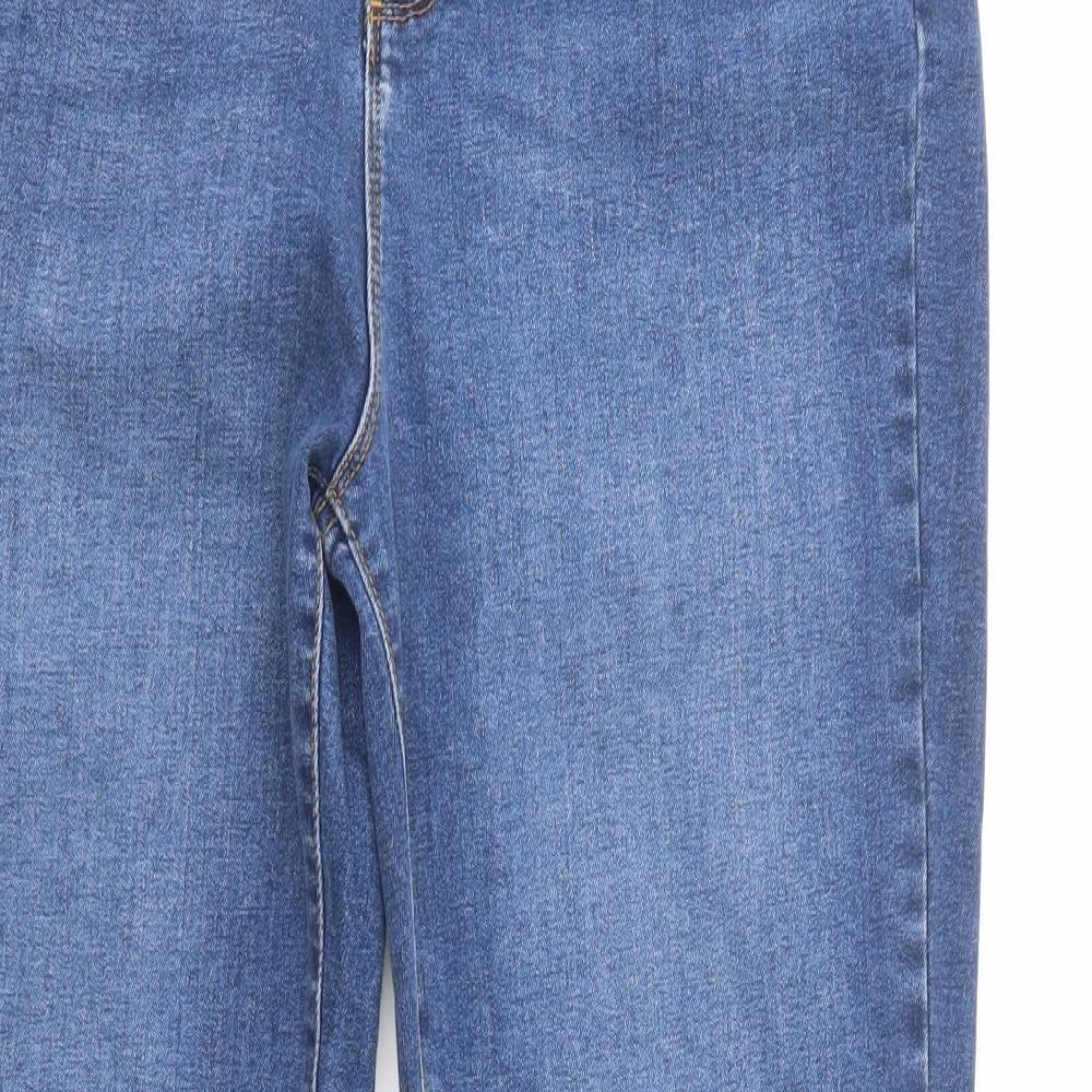 Very Womens Blue  Cotton Straight Jeans Size 29 in L31 in Regular Button