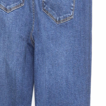 Very Womens Blue  Cotton Straight Jeans Size 29 in L31 in Regular Button