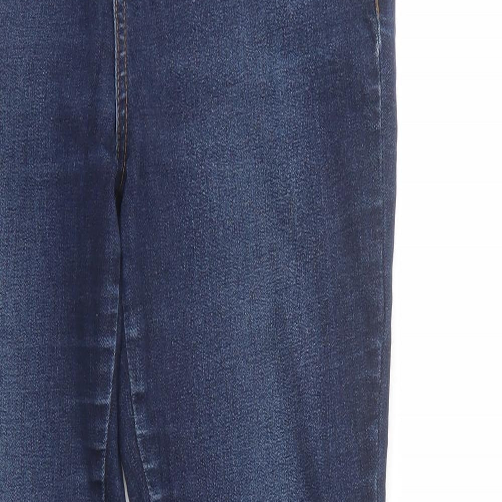 TU Womens Blue  Cotton Skinny Jeans Size 8 L28 in Regular Button