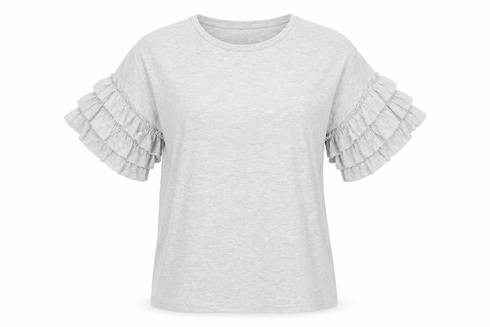 Womens UK Size 10 Dorothy Perkins Grey Basic T-Shirt