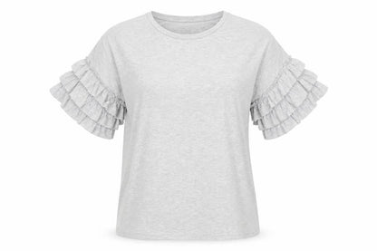 Womens UK Size 10 Dorothy Perkins Grey Basic T-Shirt