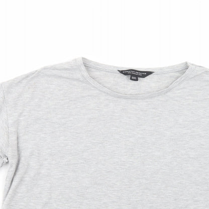 Womens UK Size 10 Dorothy Perkins Grey Basic T-Shirt
